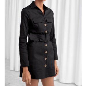 & other stories Belted Workwear Mini Dress